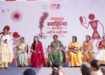 रायपुर साहित्य उत्सव 2026 : महिला साहित्यकारों के विशेष काव्य-पाठ सहित सुरजीत नवदीप मंडप में गूंजा साहित्य, 90 से अधिक रचनाकारों की सहभागिता